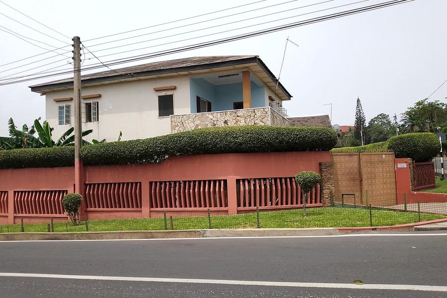 A finished two-storey family house in Ghana